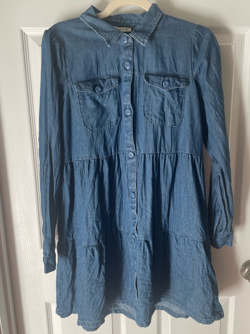 American Eagle 100% cotton denim dress